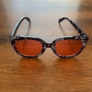 Charming Charlie Black Speckle Sunglasses